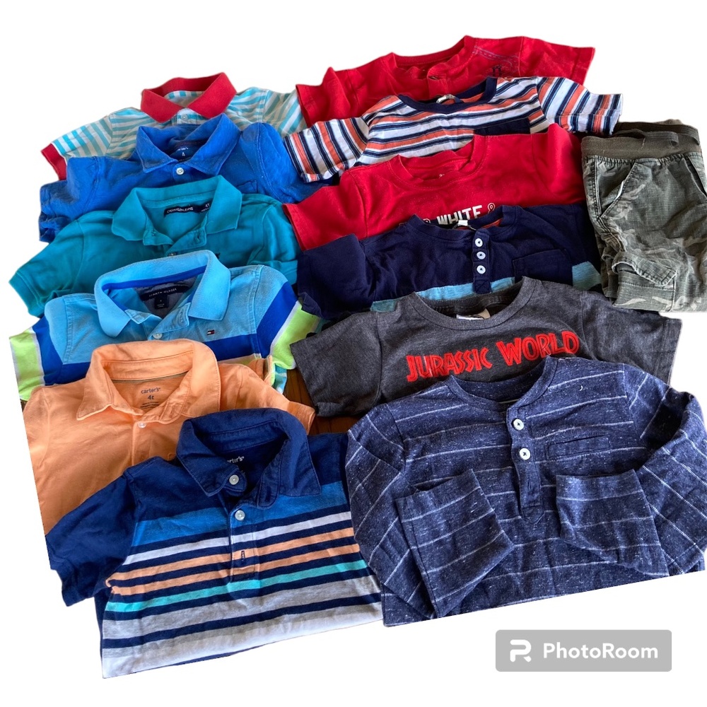 Bundle/ Lot Polo shirts and t- shirts boys size 4T - 4